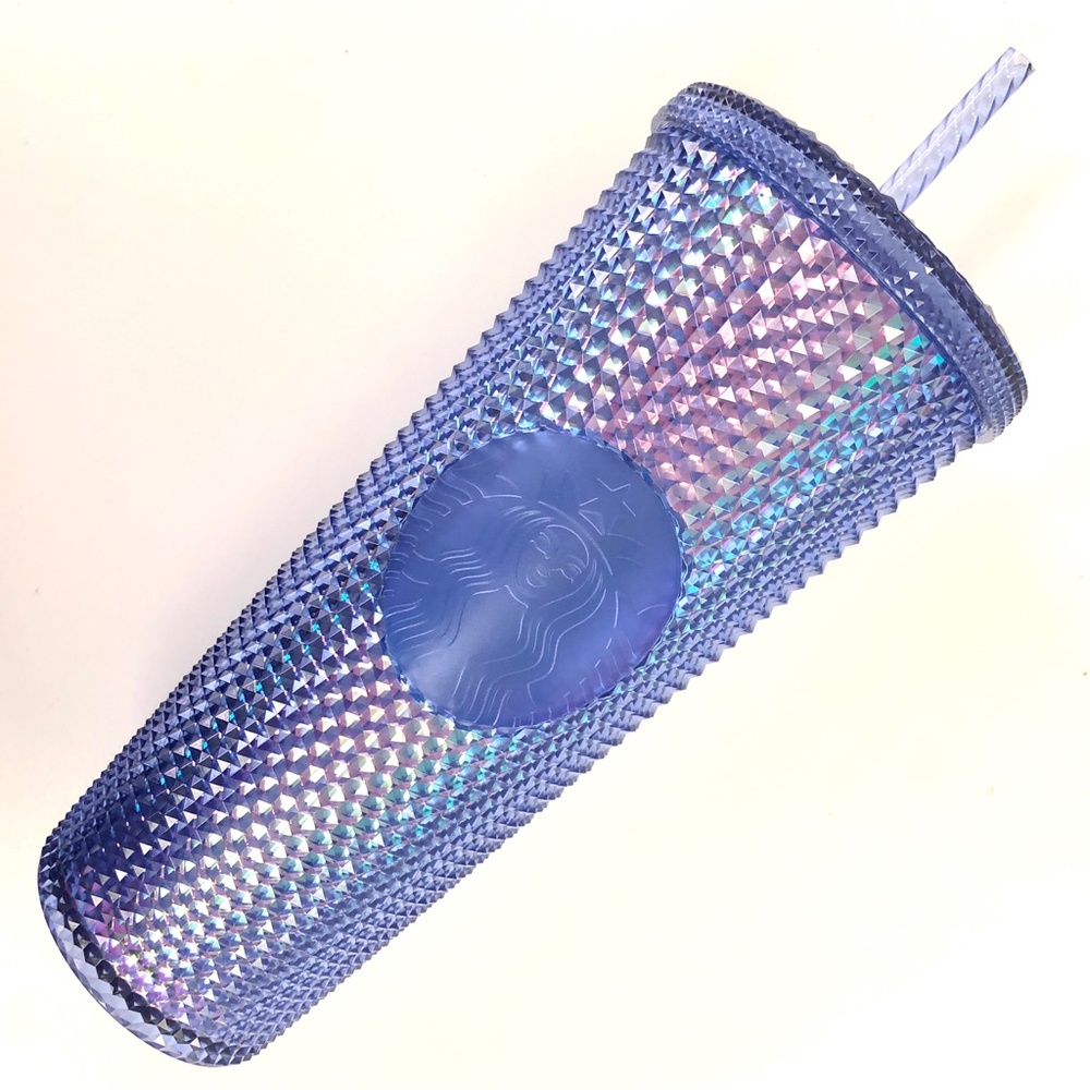 Disney 50th Anniversary Starbucks Blue Purple Studded Tumbler Mug - NEW - Picture 2 of 4